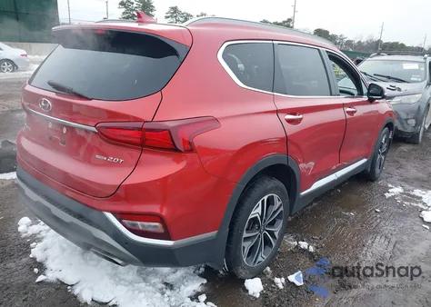 2020 Hyundai Santa Fe Sel 2.0T z USA, uszkodzony, nr VIN 5NMS3CAAXLH191276